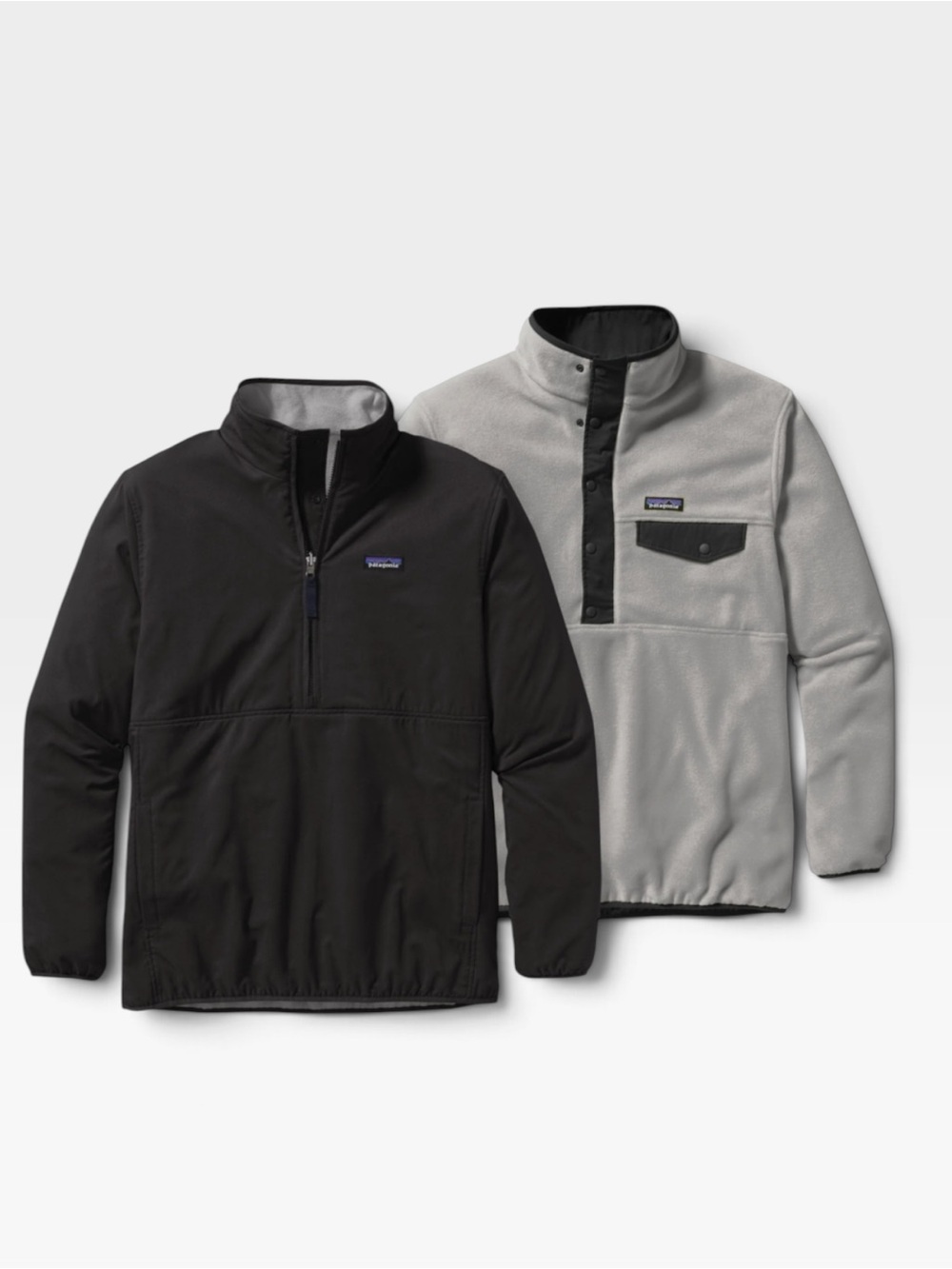 Patagonia Reversible Snap-T Glissade Fleece Pullover Gray Men’s XL